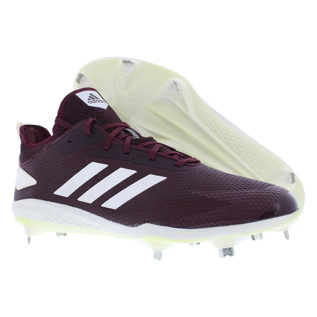 Adidas Adizero Afterburner V Mens Shoes Size 13.5 Color: Maroon/cloud - Maroon/Cloud White/Black, Main: Red