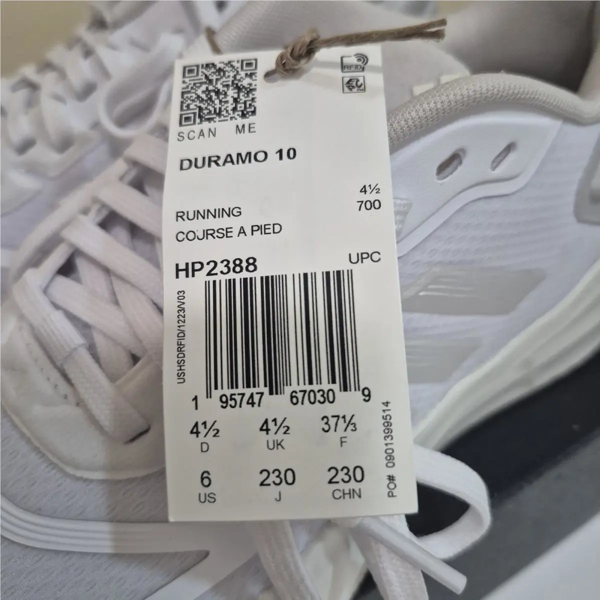 Adidas shoes - adidas Duramo - Duramo - Cloud White / Zero Metalic 3
