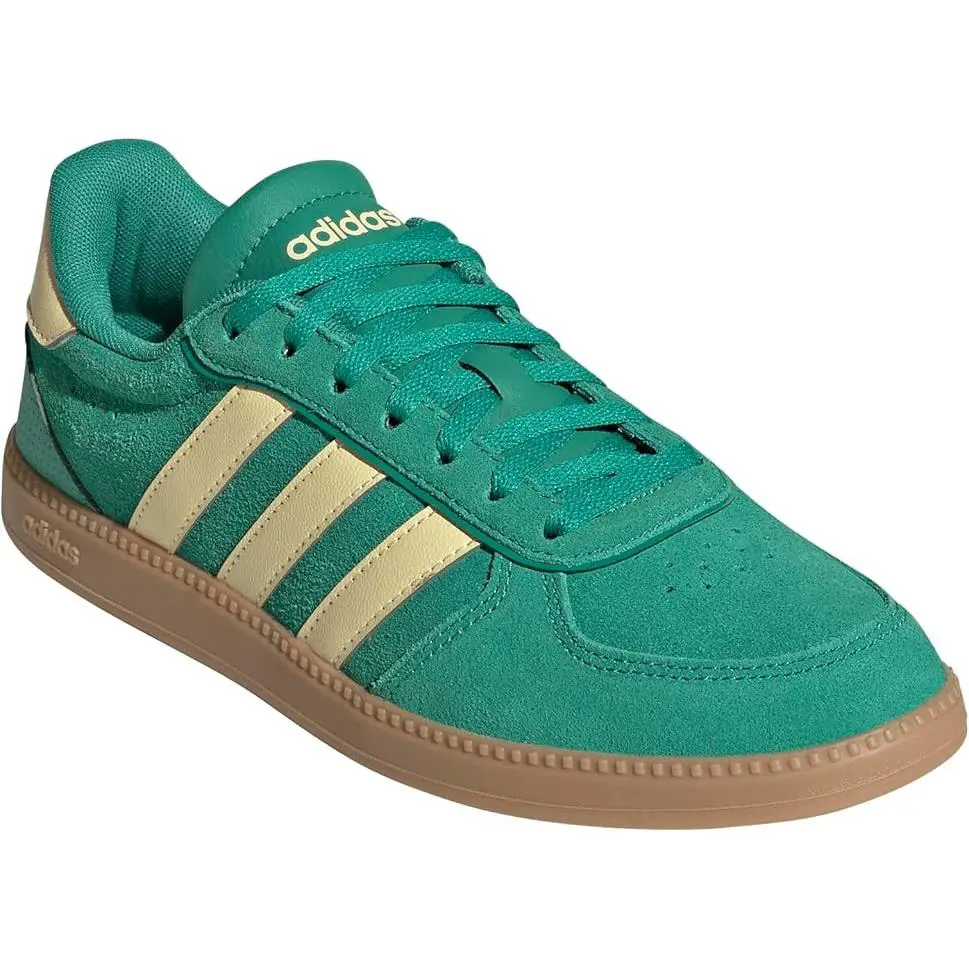 Adidas Breaknet Sleek Women’s Sneakers Size 9 Green Yellow Gum Casual Shoes - Court Green / Almost Yellow / Gum