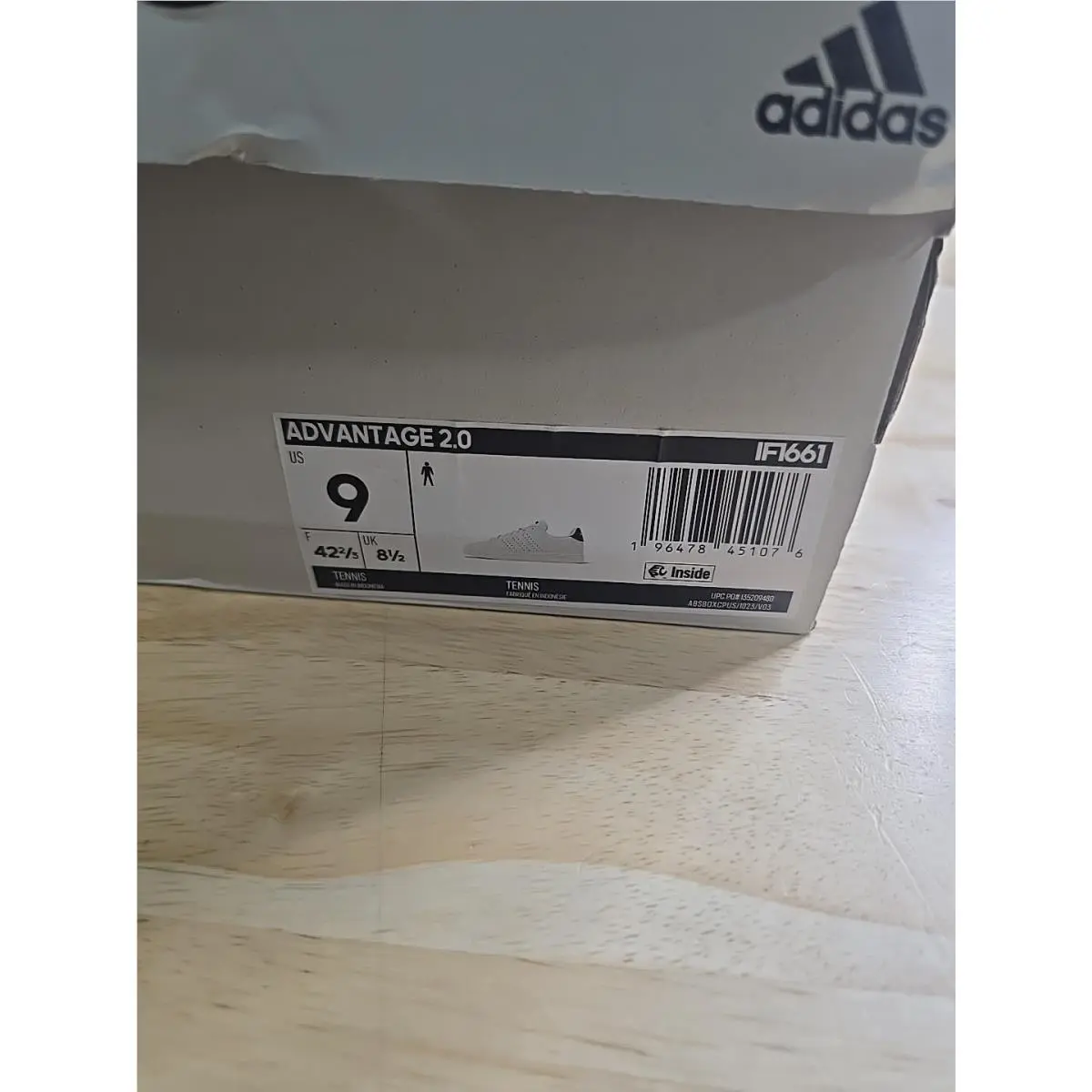 Adidas Advantage 2.0 Men’s Cloud White Athletic Shoes Sneakers US Sz: 9