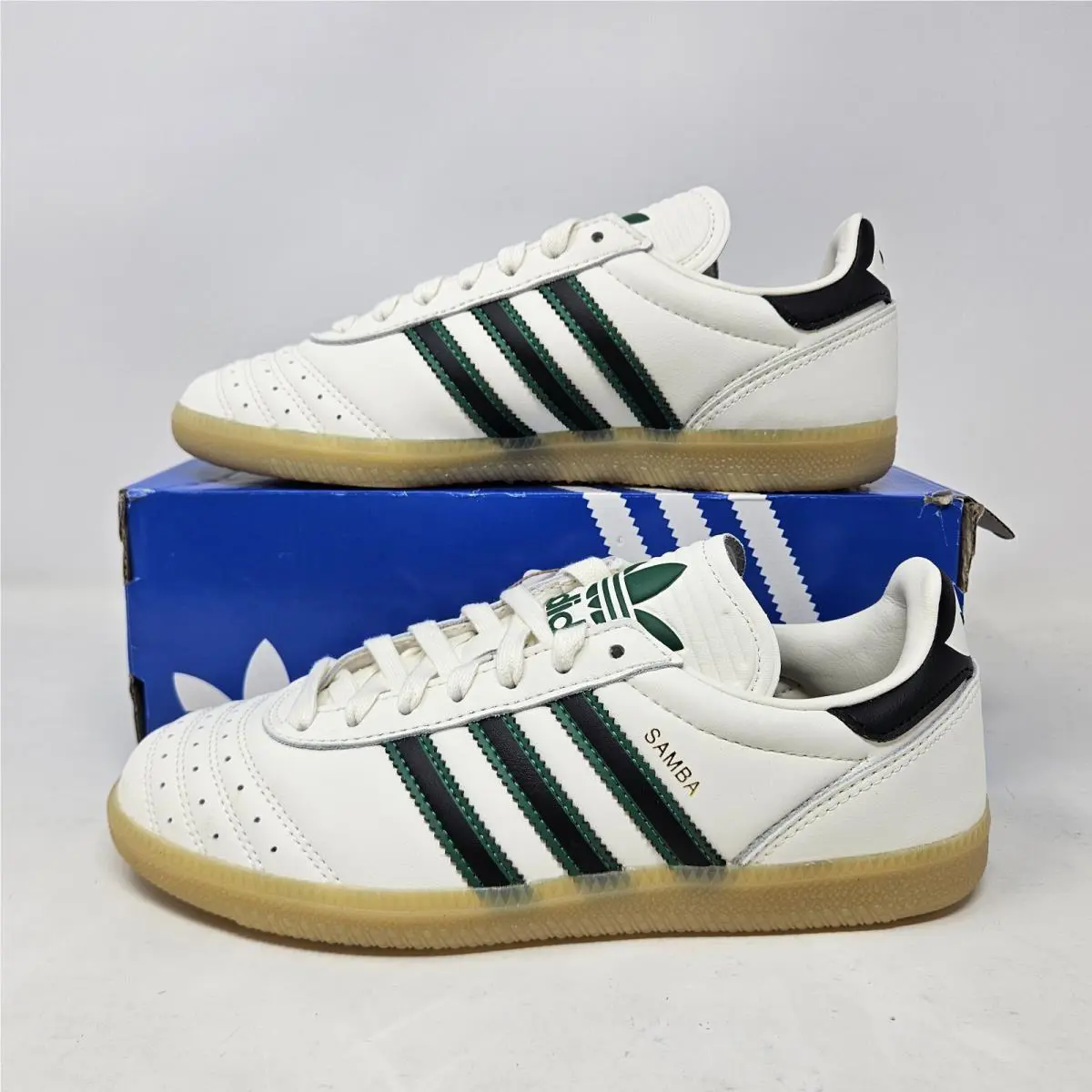 Adidas Samba JP J `off White Core Black Gum` / JP9528 / Youth Size 6 - Women`s 7