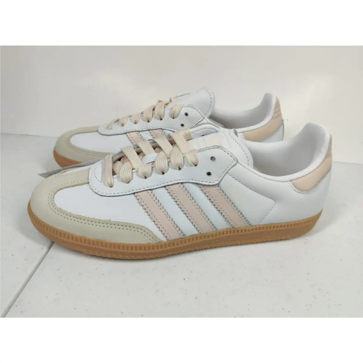 Adidas Women`s Size 7 Samba OG Originals White Wonder Quartz JS1351