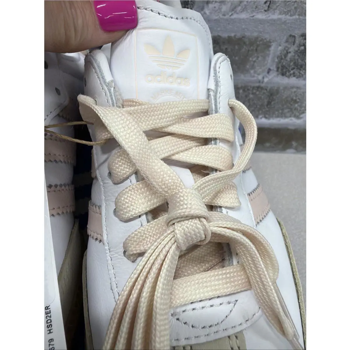 Adidas shoes - adidas Samba - Samba - JS1351 - White/with Pink Stripes (UPC: 0195703315084) 1
