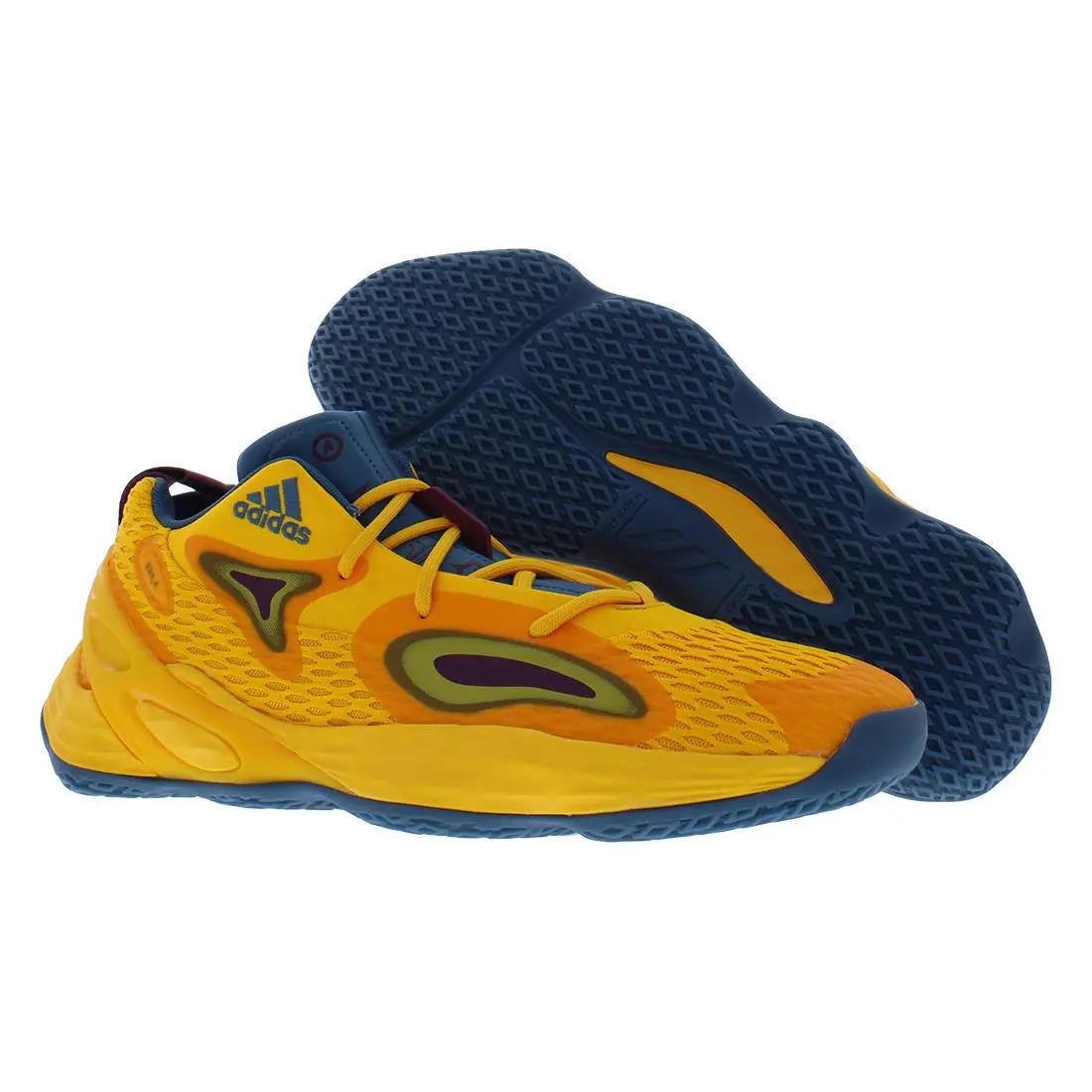 Adidas Exhibit A Unisex Shoes Size 11.5 Color: Cloud White/cloud White/cloud - Cloud White/Cloud White/Cloud White, Main: Yellow