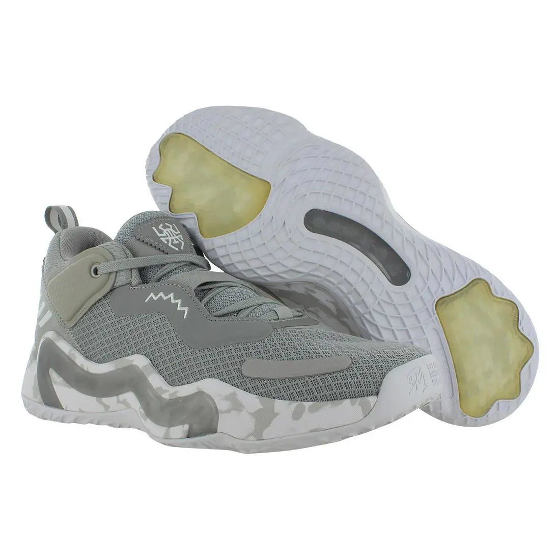Adidas D.o.n. Issue 3 Unisex Shoes Size 10 Color: Team Mid Grey/cloud - Team Mid Grey/Cloud White/Team Light Grey, Main: Grey