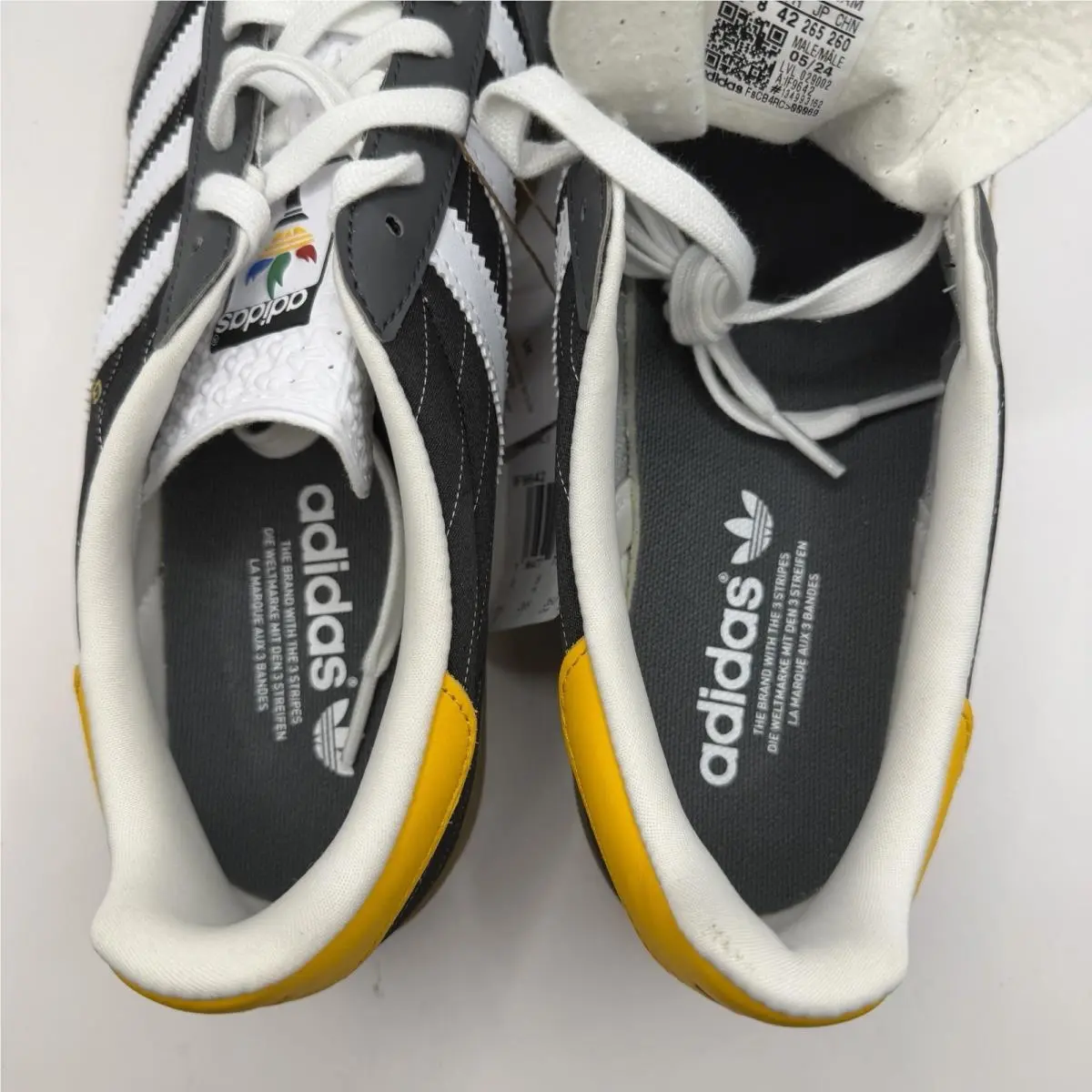 Adidas shoes - adidas Gazelle - Gazelle - IF9642 - Black / White / Yellow / Gum 8