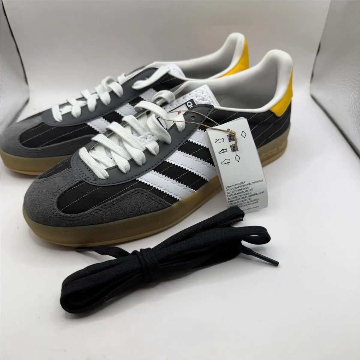 Adidas shoes - adidas Gazelle - Gazelle - IF9642 - Black / White / Yellow / Gum 10