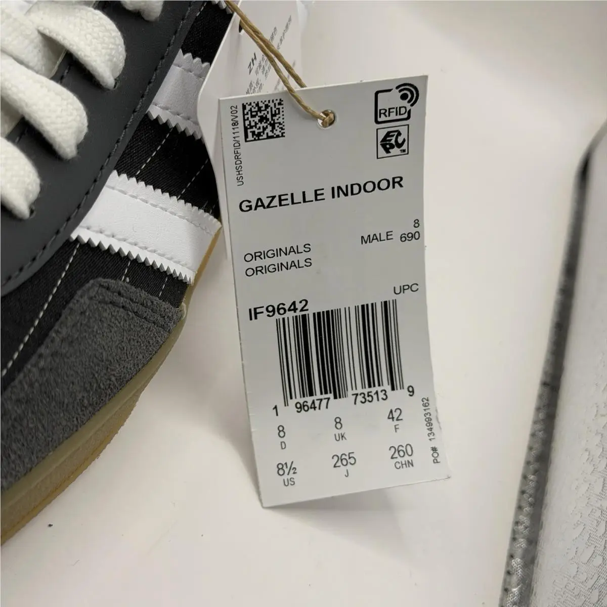 Adidas shoes - adidas Gazelle - Gazelle - IF9642 - Black / White / Yellow / Gum 1