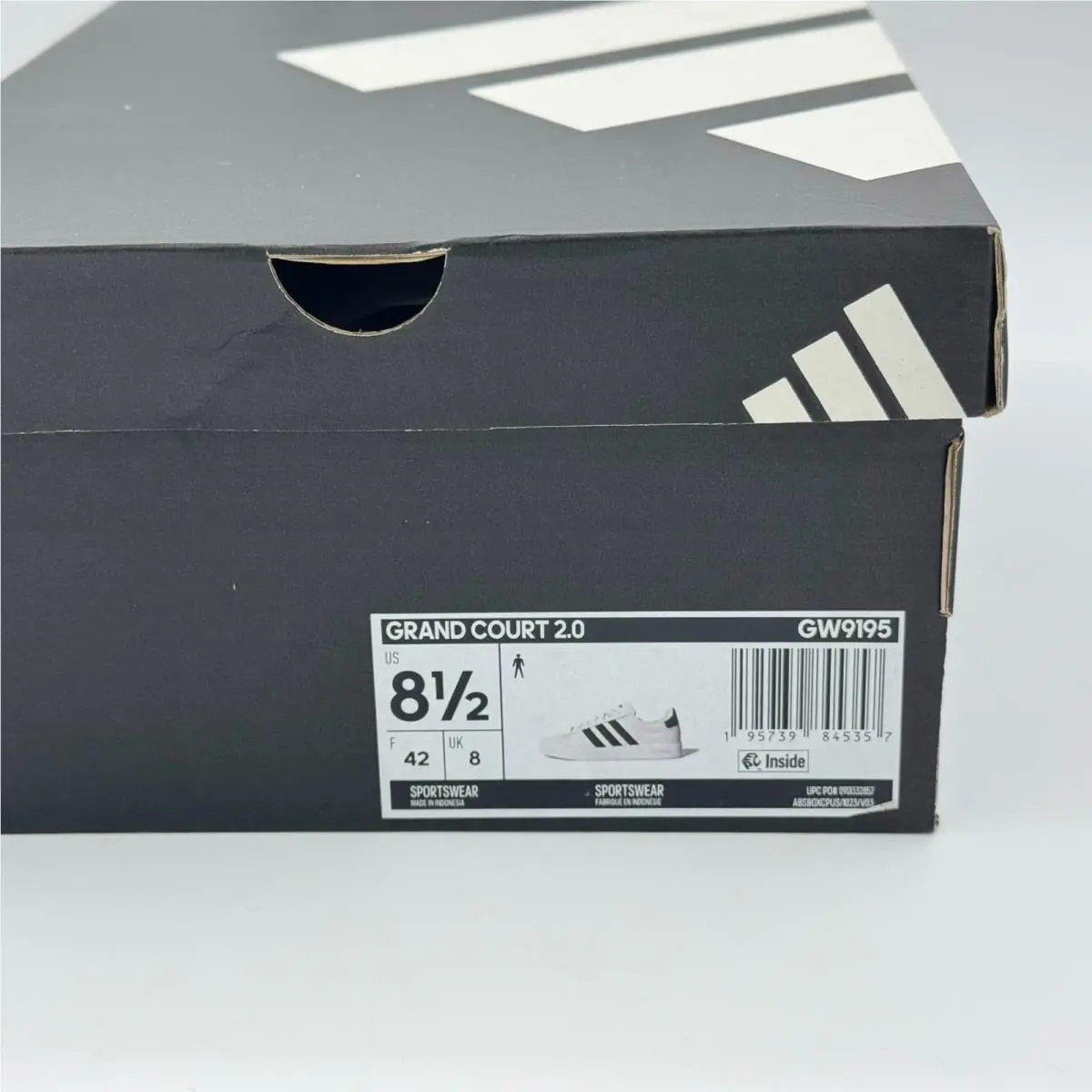 Adidas shoes - adidas Grand Court - Grand Court - White/Black/White (UPC: 195739845357) 2