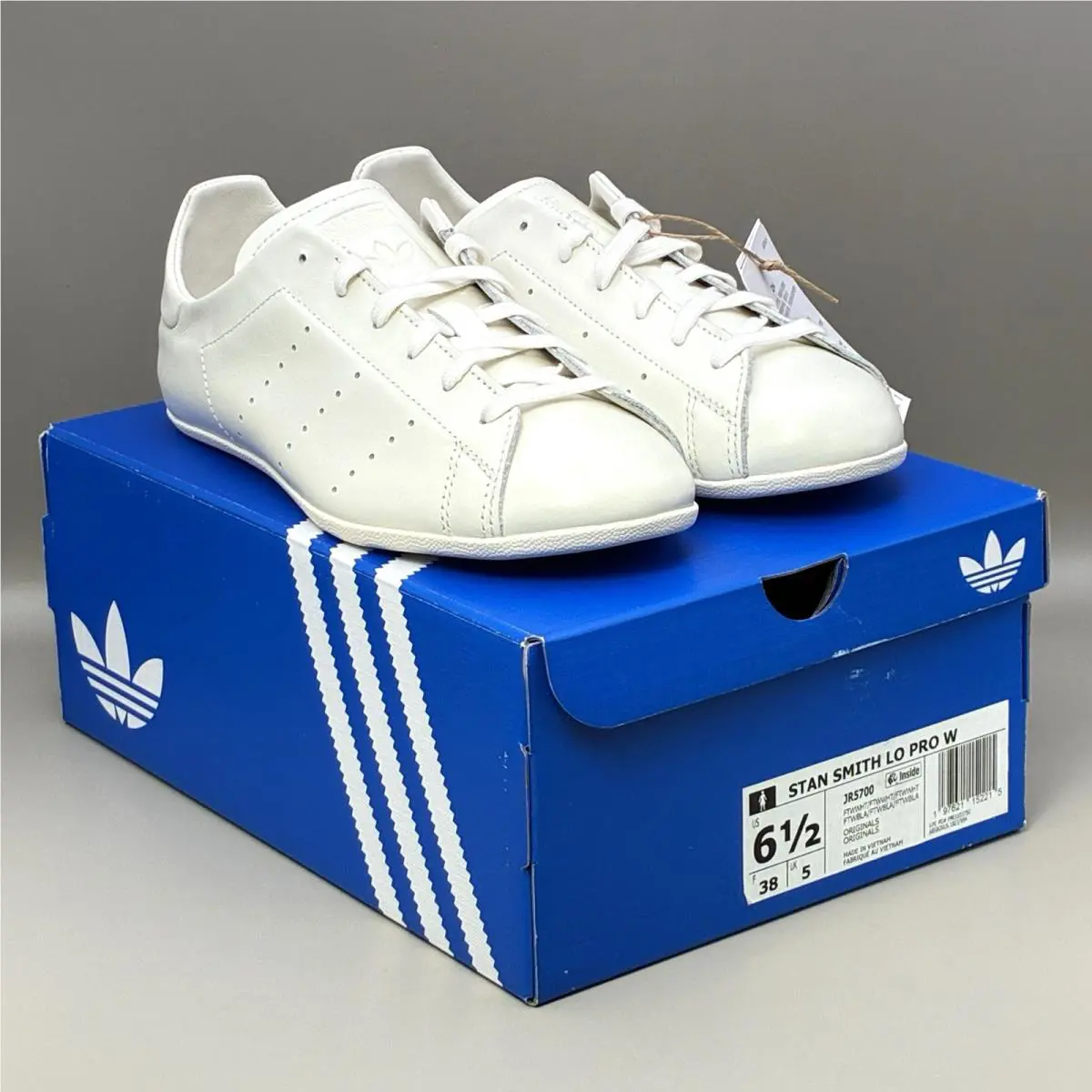 Adidas Stan Smith Lo Pro Cloud White/white Leather Sneakers US W 6.5