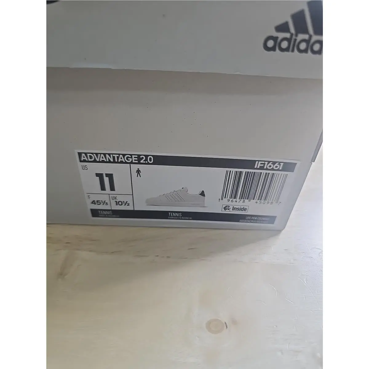 Adidas Advantage 2.0 Men’s Cloud White Athletic Shoes Sneakers US Sz: 11