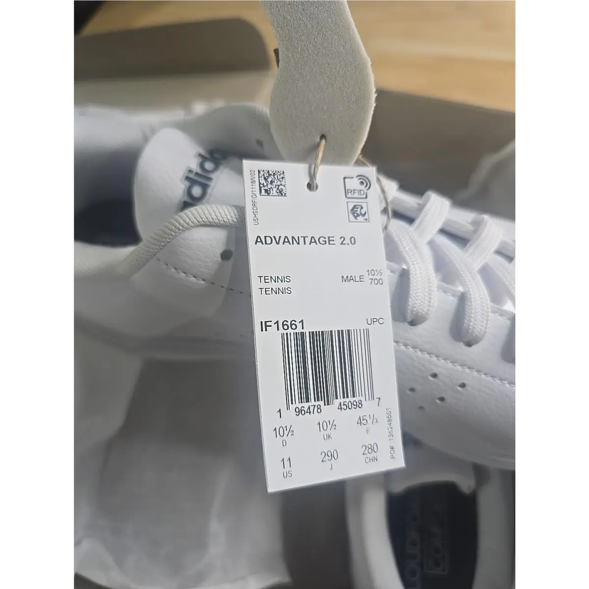Adidas shoes - adidas Advantage - Advantage - White (UPC: 2190214450987) 1