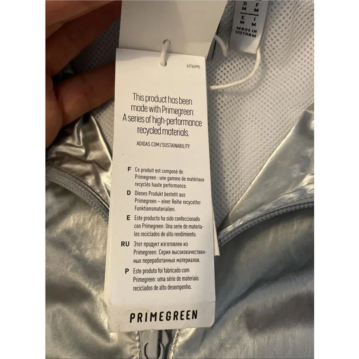 Adidas clothing - Primegreen - Primegreen - Silver 10