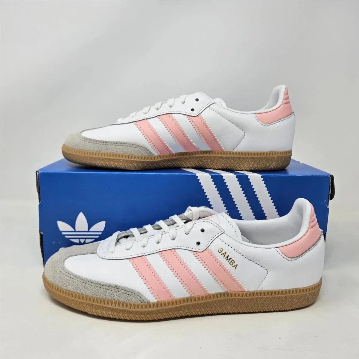 Adidas Samba OG J `white Semi Pink Spark` / JP5480 / Youth Size 5.5Y