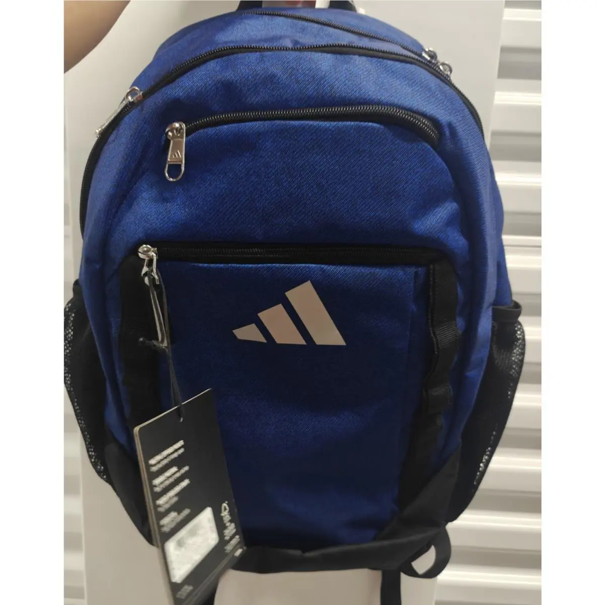 Adidas Blue Backpack with Pockets and Padded Straps Large Excelerator