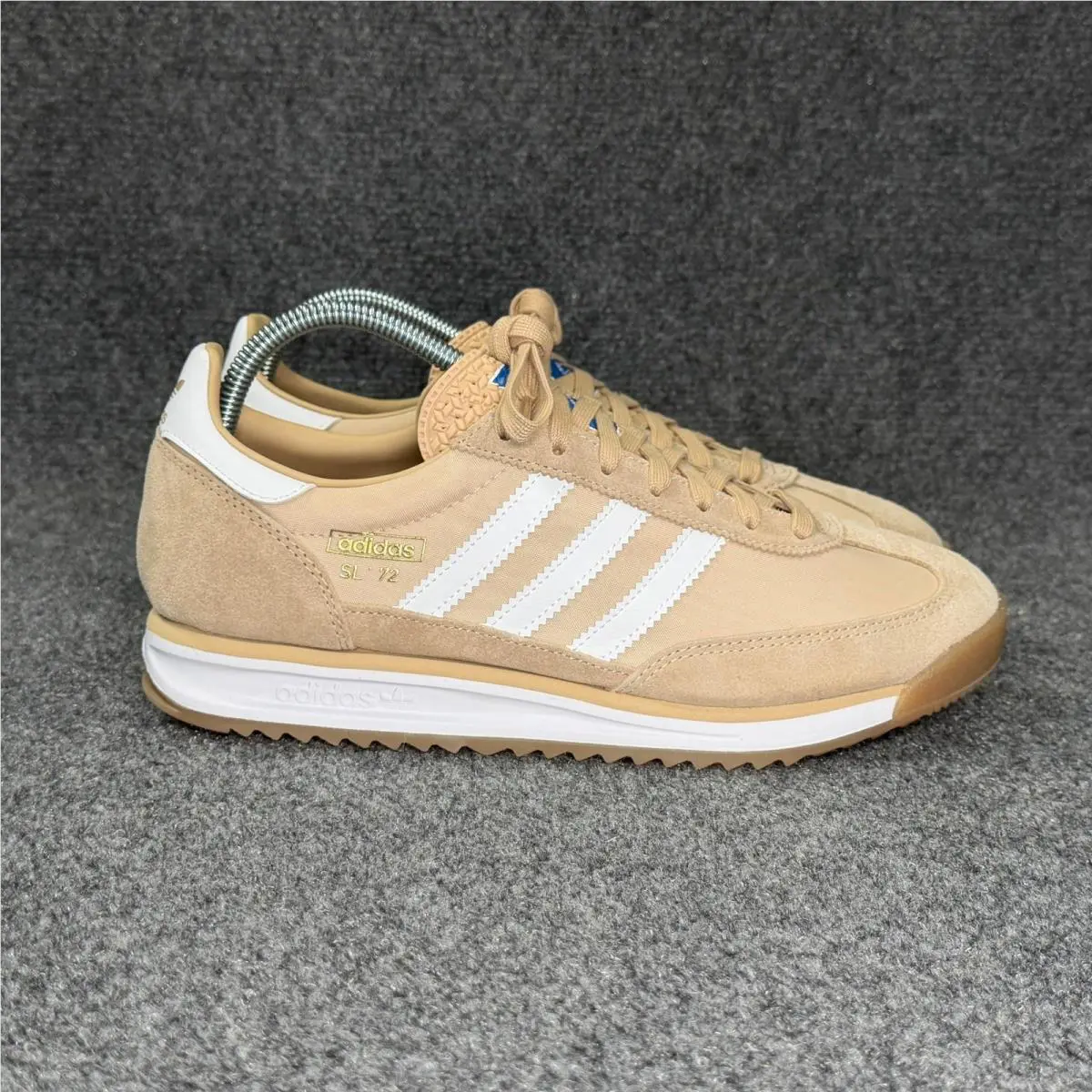 Adidas SL 72 RS Shoes Men`s 10.5 Tan Suede Low Lace Retro Athletic Sneakers