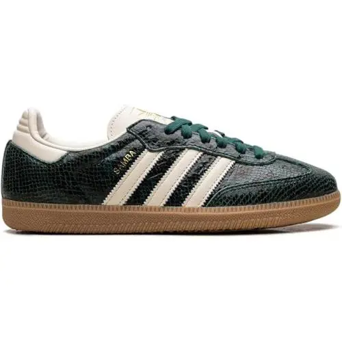 Adidas Samba OG Women’s Sneaker Size 6.5 Snakeskin Collegiate Green Leather Shoe - Snakeskin Collegiate Green