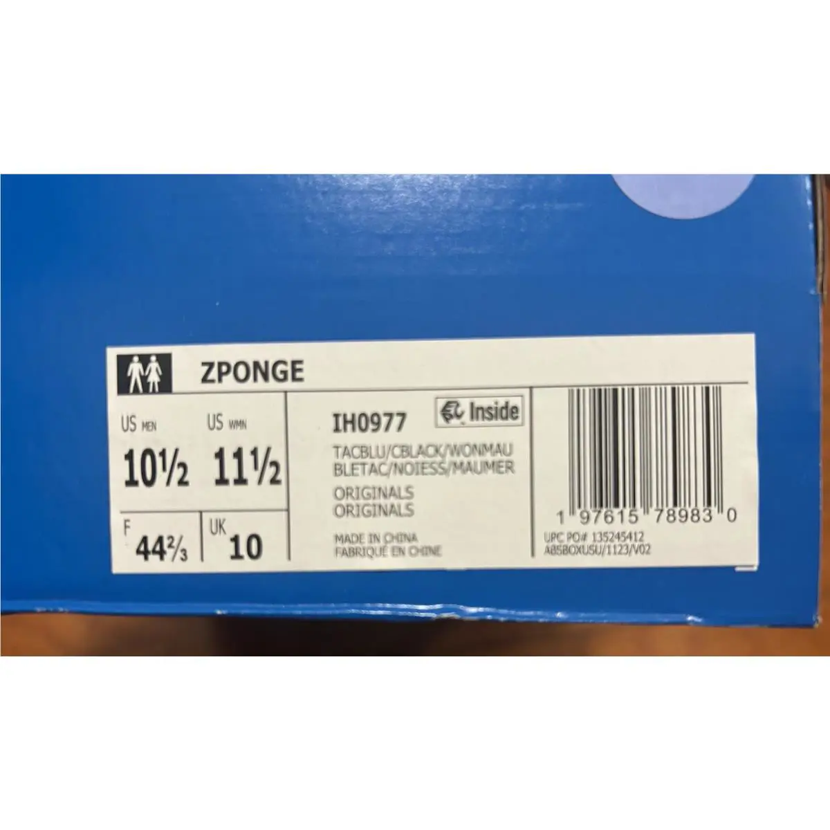 Adidas shoes - adidas Zponge - Zponge - IH0977 - Blue (UPC: 0197615789830) 12