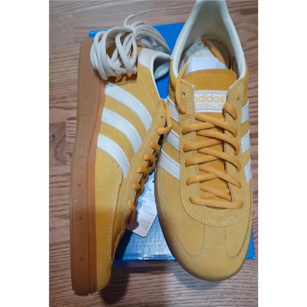 Mens Adidas Handball Spezial Preloved Suede Yellow IF7088 Sz 8.5