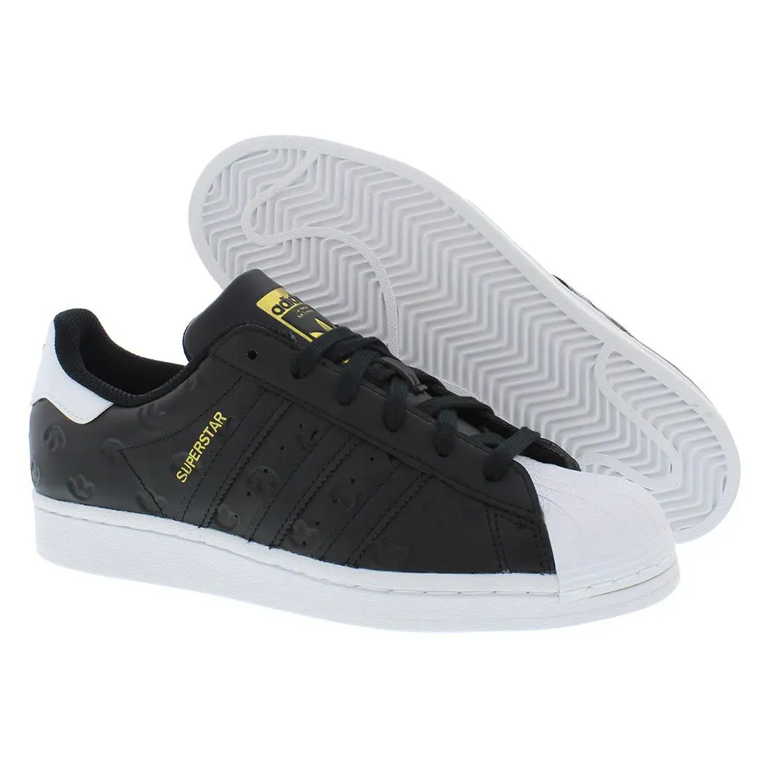 Adidas Superstar Womens Shoes Size 7.5 Color: Core Black/cloud White - Core Black/Cloud White, Main: Black