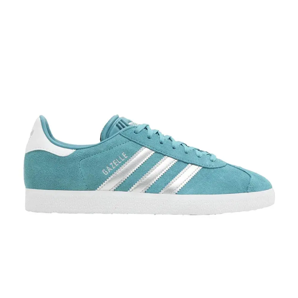 Adidas Gazelle Womens Sz 5 Arctic Fusion Silver Metallic Shoes ID7004 - Arctic Fusion/Silver Metallic/Cloud White