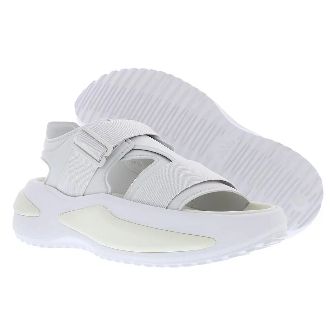 Adidas Mehana Slide Womens Shoes Size 8 Color: Dash Grey/cloud White/crystal - Dash Grey/Cloud White/Crystal White, Main: Off-White