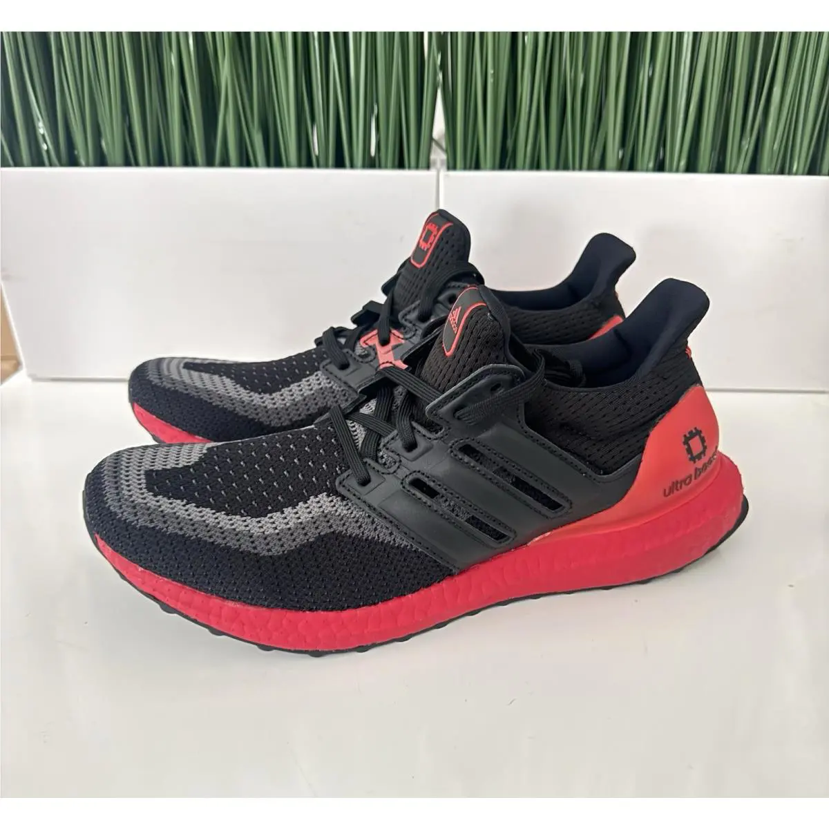 Adidas Ultraboost 2.0 Nby Black Red Mens Running Shoes FW3724 Size 7.5