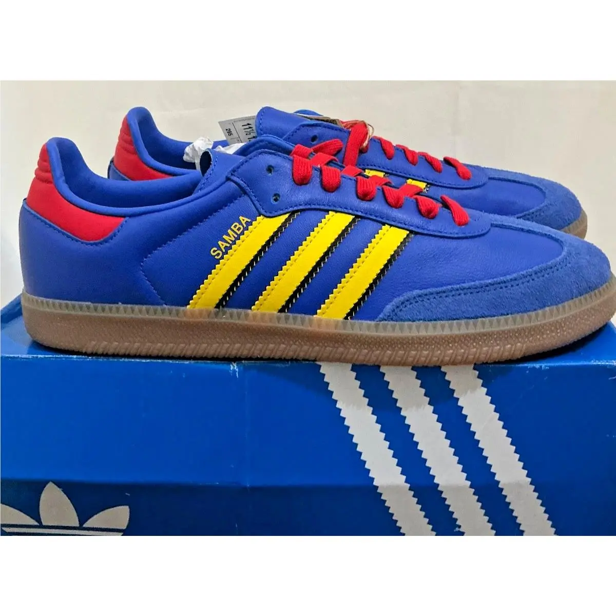 Adidas Samba Licensed Club America Blue Yellow Red Mens 11.5 KJ3531 Aguilas