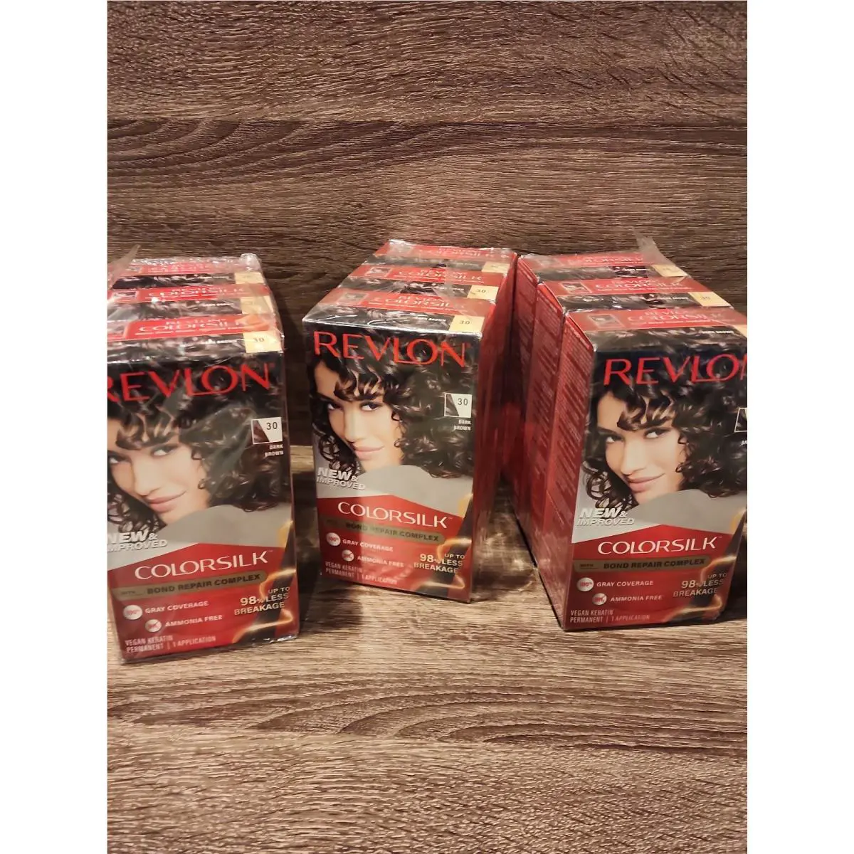 Revlon Colorsilk Color Permanent 3D Radiant Hair Color 9-Pack - Dark Brown 30
