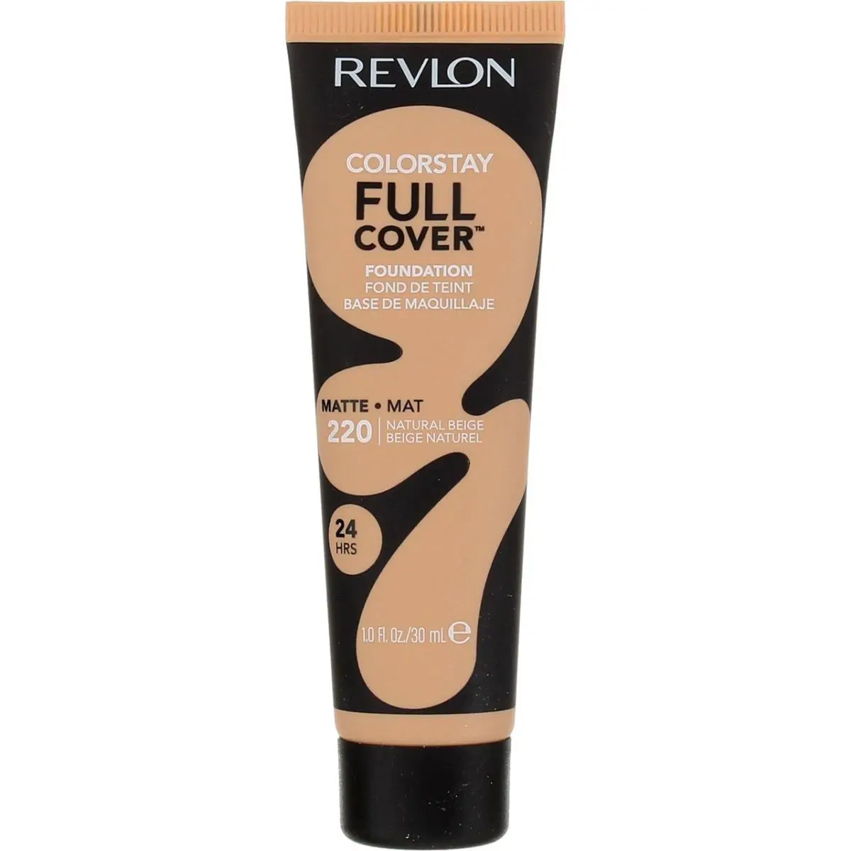 4 Pack Revlon Colorstay Full Cover Matte Foundation Natural Beige 220 1 fl oz - Beige