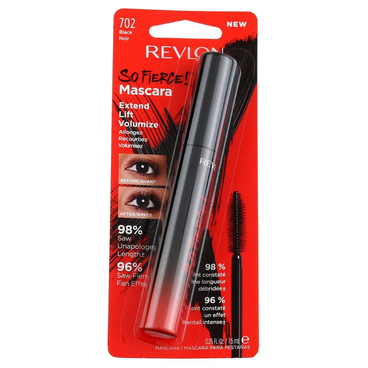 5 Pack Revlon So Fierce Mascara Black 702 0.25 fl oz