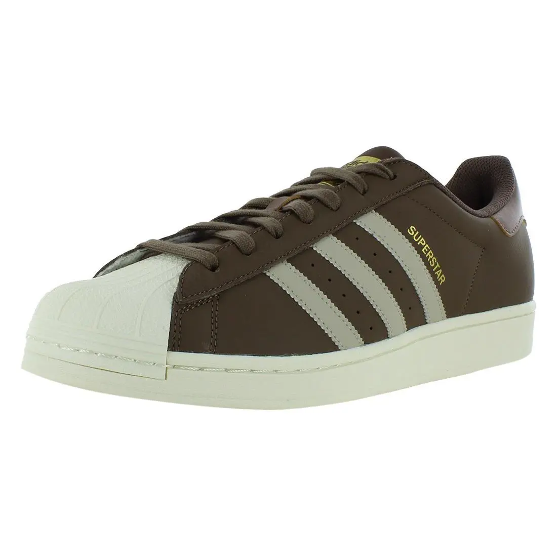 Adidas Superstar Mens Shoes Size 8.5 Color: Earth Strata/put Grey/gold Metallic - Earth Strata/Put Grey/Gold Metallic, Full: Earth Strata/Put Grey/Gold Metallic