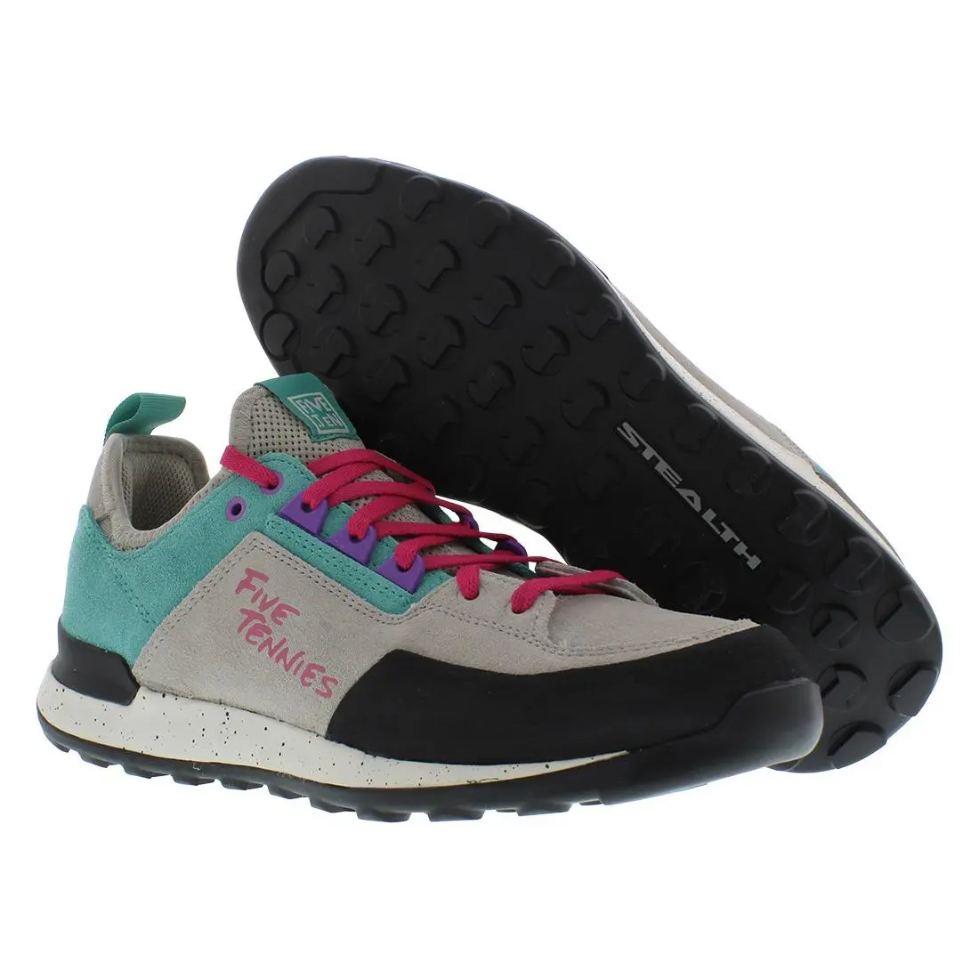 Adidas Five Tennie Mens Shoes Size 6 Color: Light Brown/true Green/real Magenta - Light Brown/True Green/Real Magenta, Main: Multi-Colored