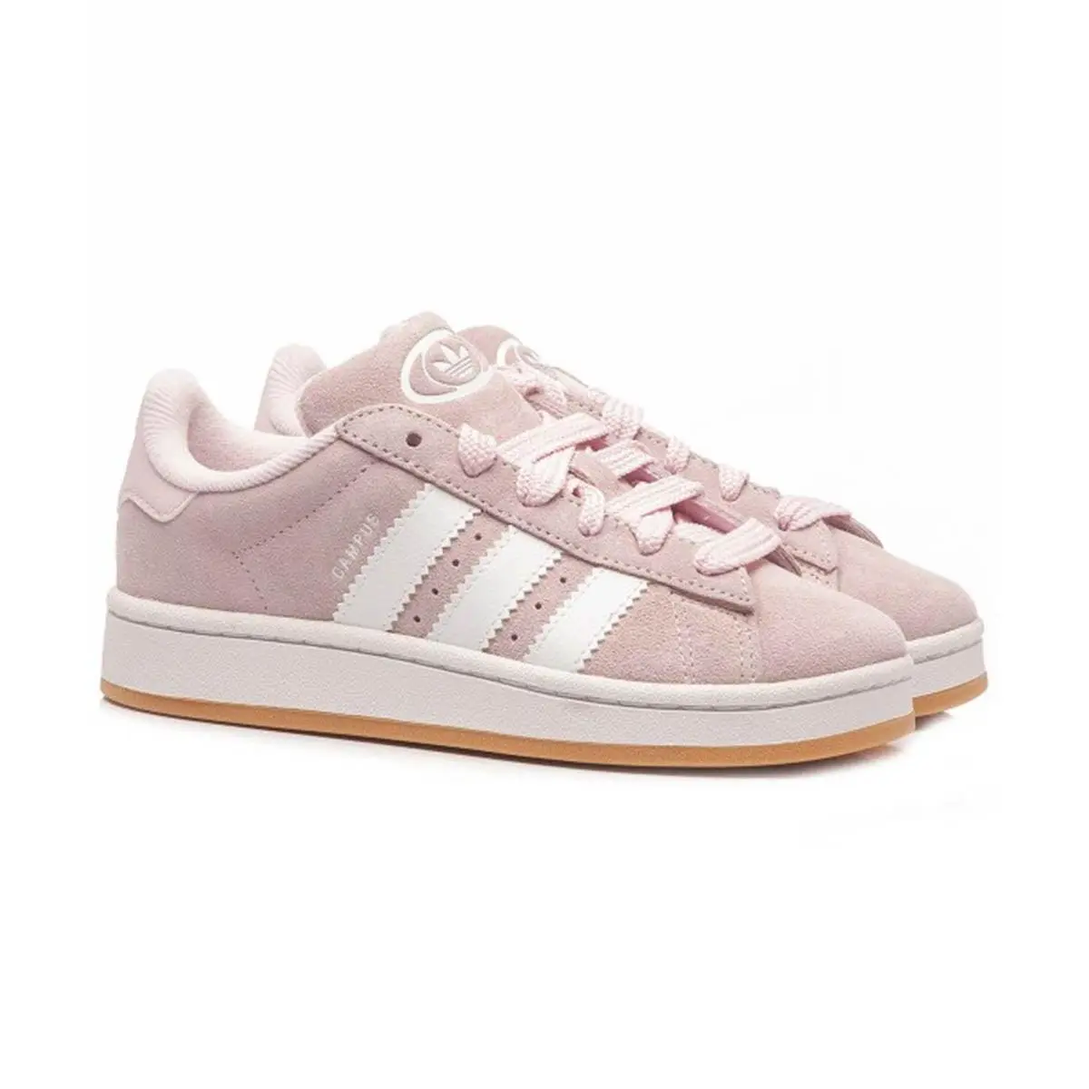 Adidas Campus 00 Camp Clear Pink Cloud White-toddler Shoes JP5508-SIZE 5 - BLACK/WHITE/GUM