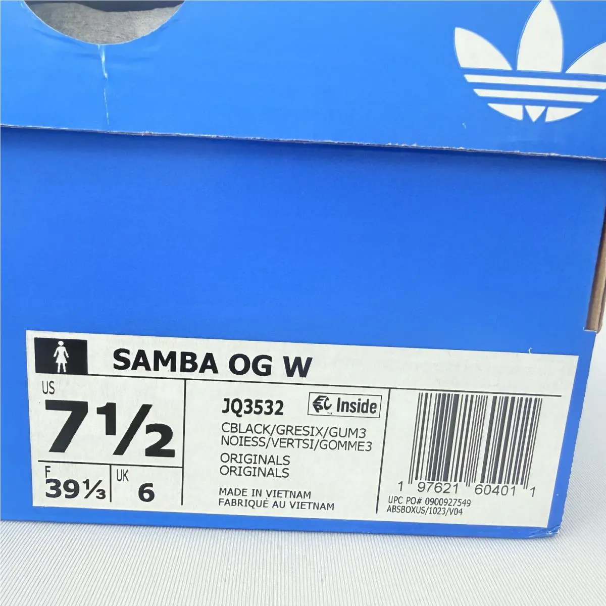 Adidas shoes - Samba OG W - Samba - JQ3532 - Black, way: Core Black, Grey Six, Gum 3 8