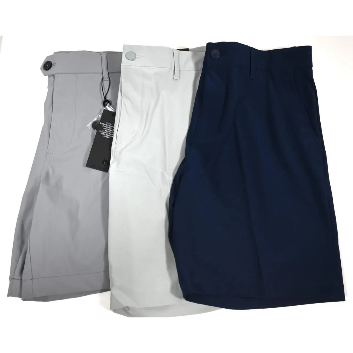 3 Pairs Mens Shorts SZ 32 Adidas 7 Blue Green + Greyson 8 Montauk Gray