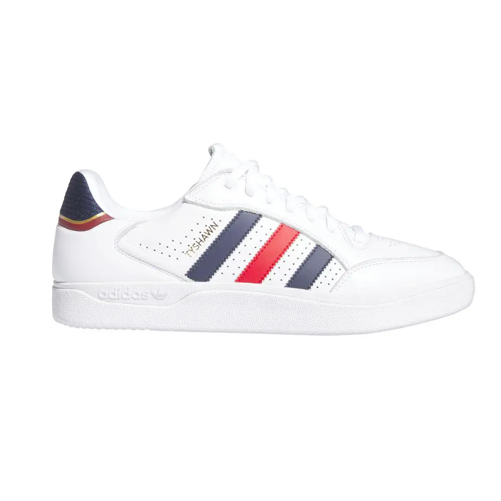 Adidas Tyshawn Low Lace Up Mens Size 11.5 M Sneakers Casual Shoes IF4624 - White