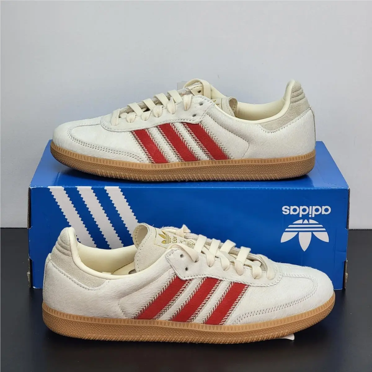 Adidas Samba OG Women`s Size 9.5 Athletic Shoes Off White Footwear Sneakers