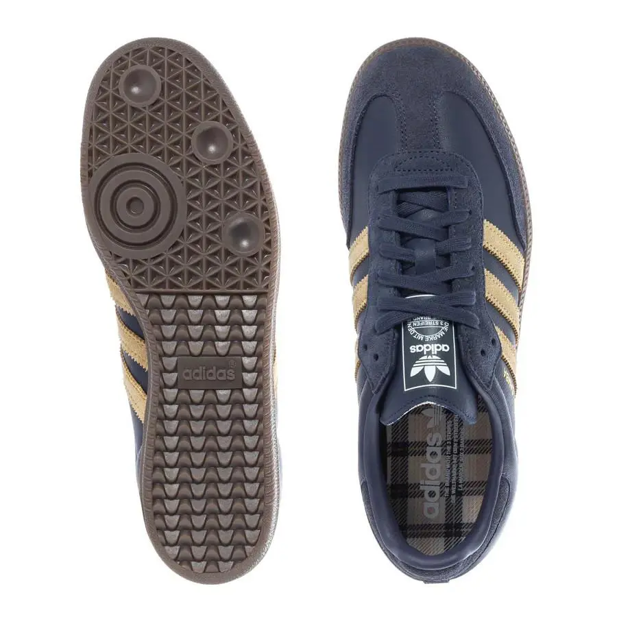 Adidas shoes - adidas Samba OG - Samba - Shadow Navy/Golden Beige/Gum - JR0894 6
