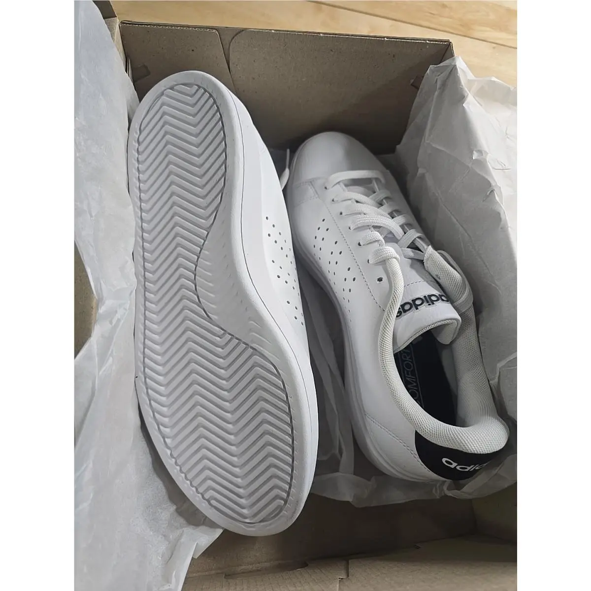 Adidas shoes - adidas Advantage - Advantage - White (UPC: 196478451045) 2