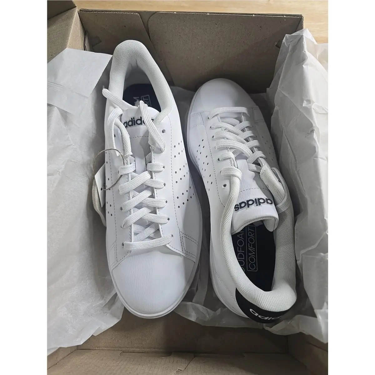 Adidas shoes - adidas Advantage - Advantage - White (UPC: 196478451045) 0