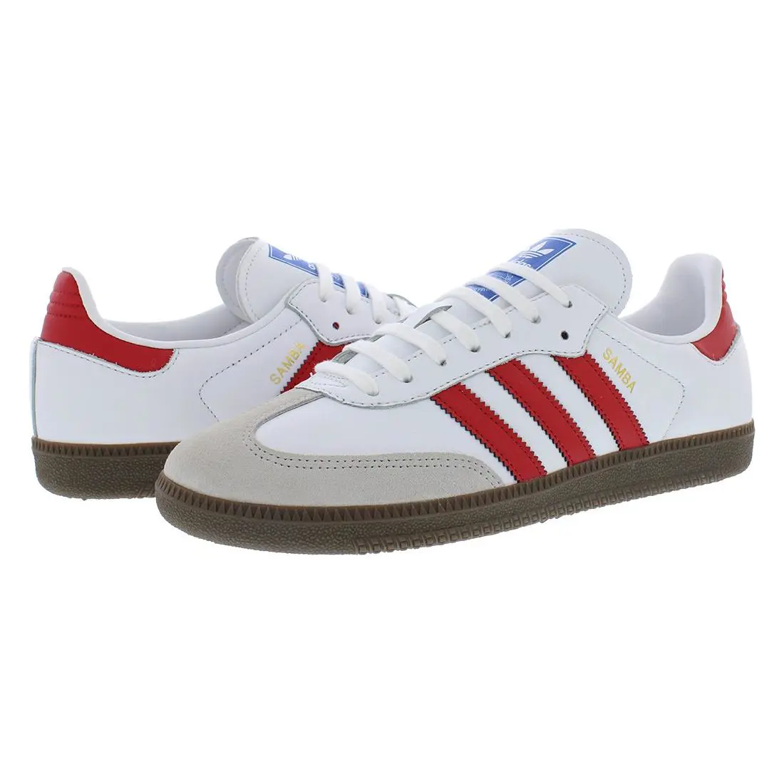 Adidas shoes - Cloud White/Scarlett/Blue, Main: White (UPC: 196469368314) 0