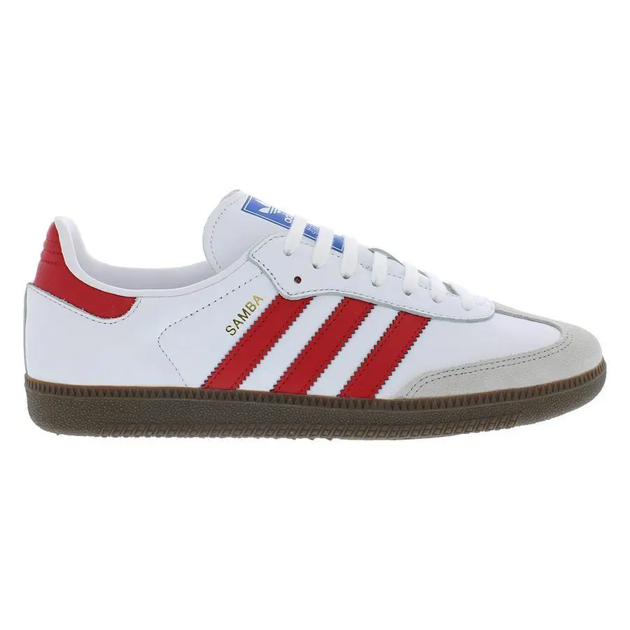 Adidas shoes - Cloud White/Scarlett/Blue, Main: White (UPC: 196469368314) 2