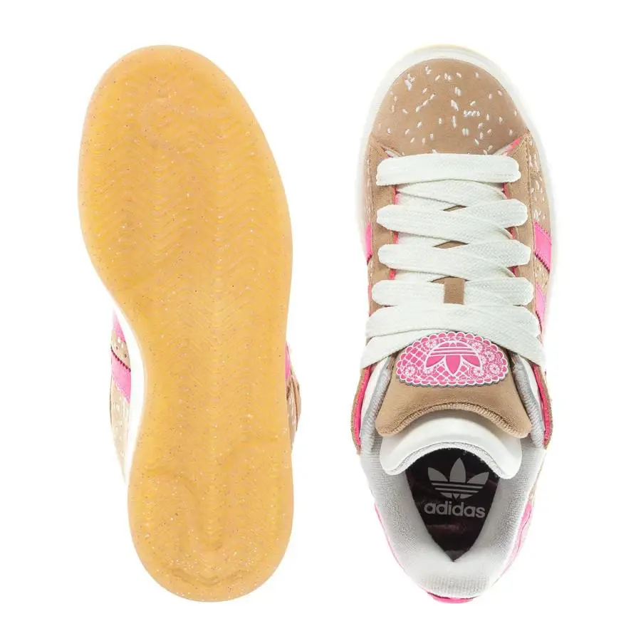 Adidas shoes - Adidas Campus Double 00s - Campus Double - (Dia De Muertos) Cream/Pink - JQ2103 7