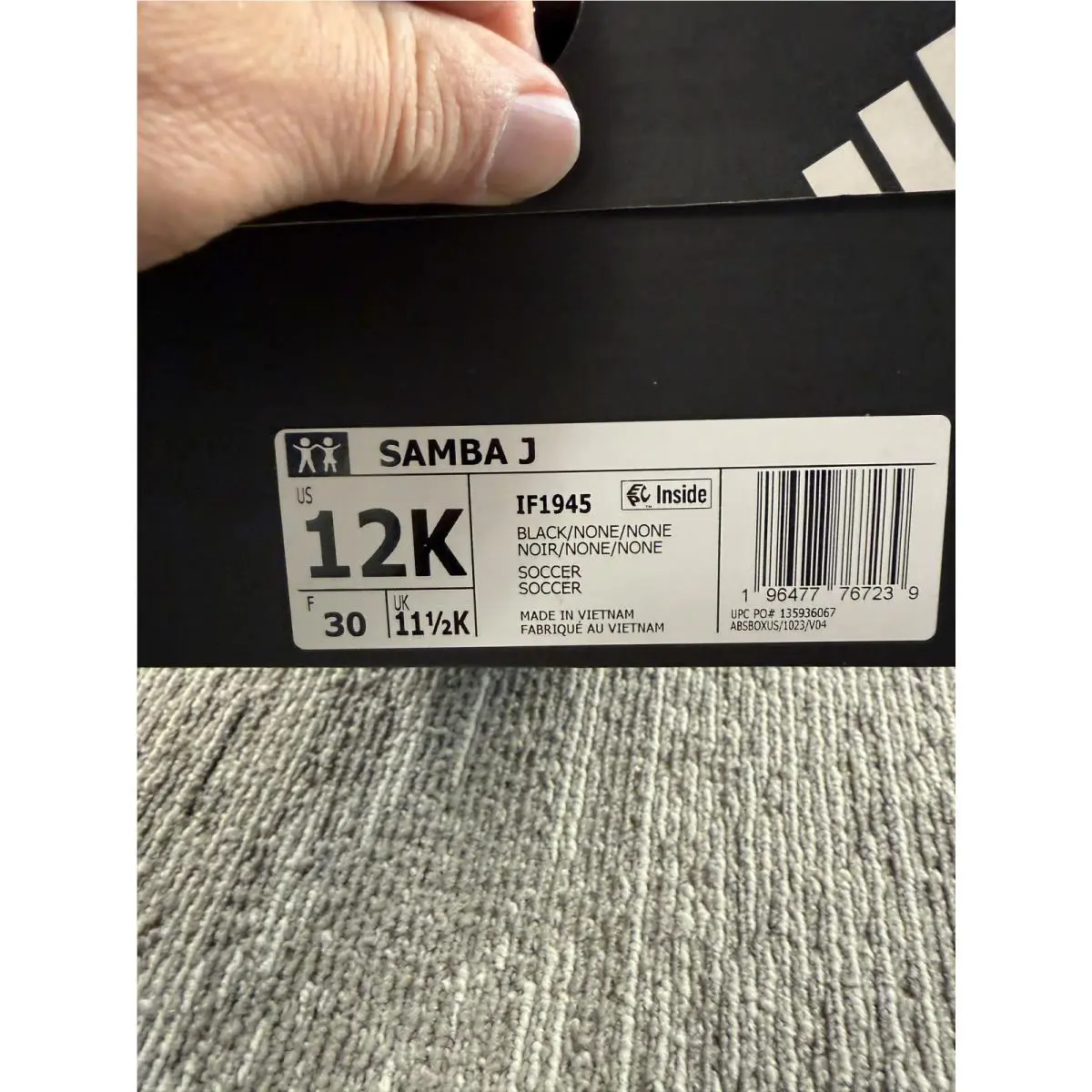 Adidas shoes - adidas Samba J - Samba - Black 9