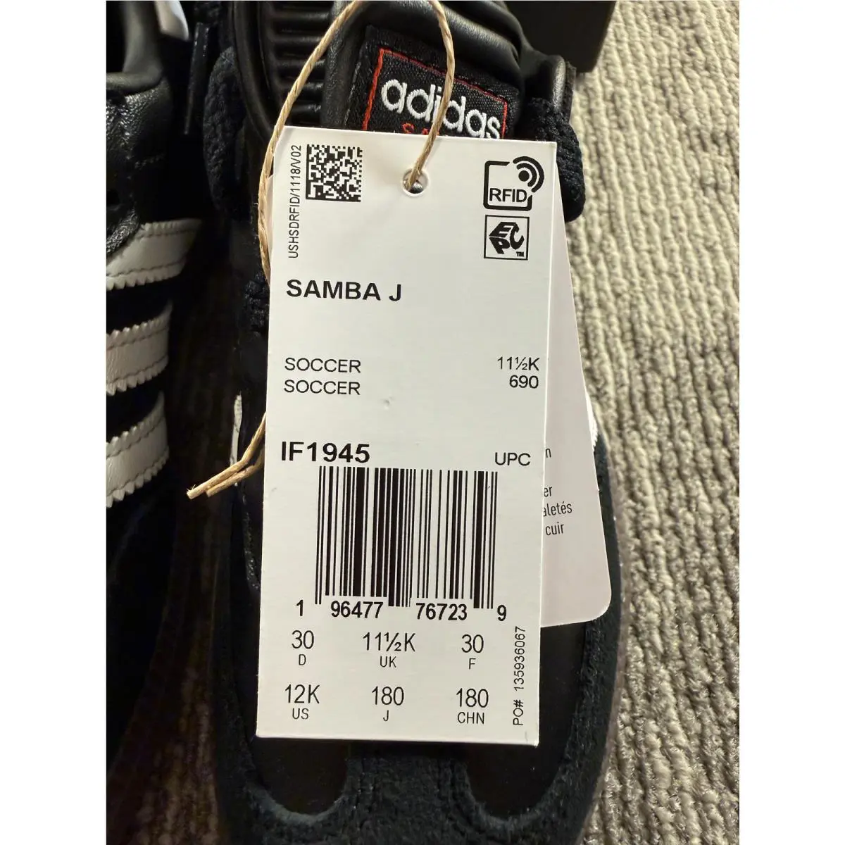 Adidas shoes - adidas Samba J - Samba - Black 2