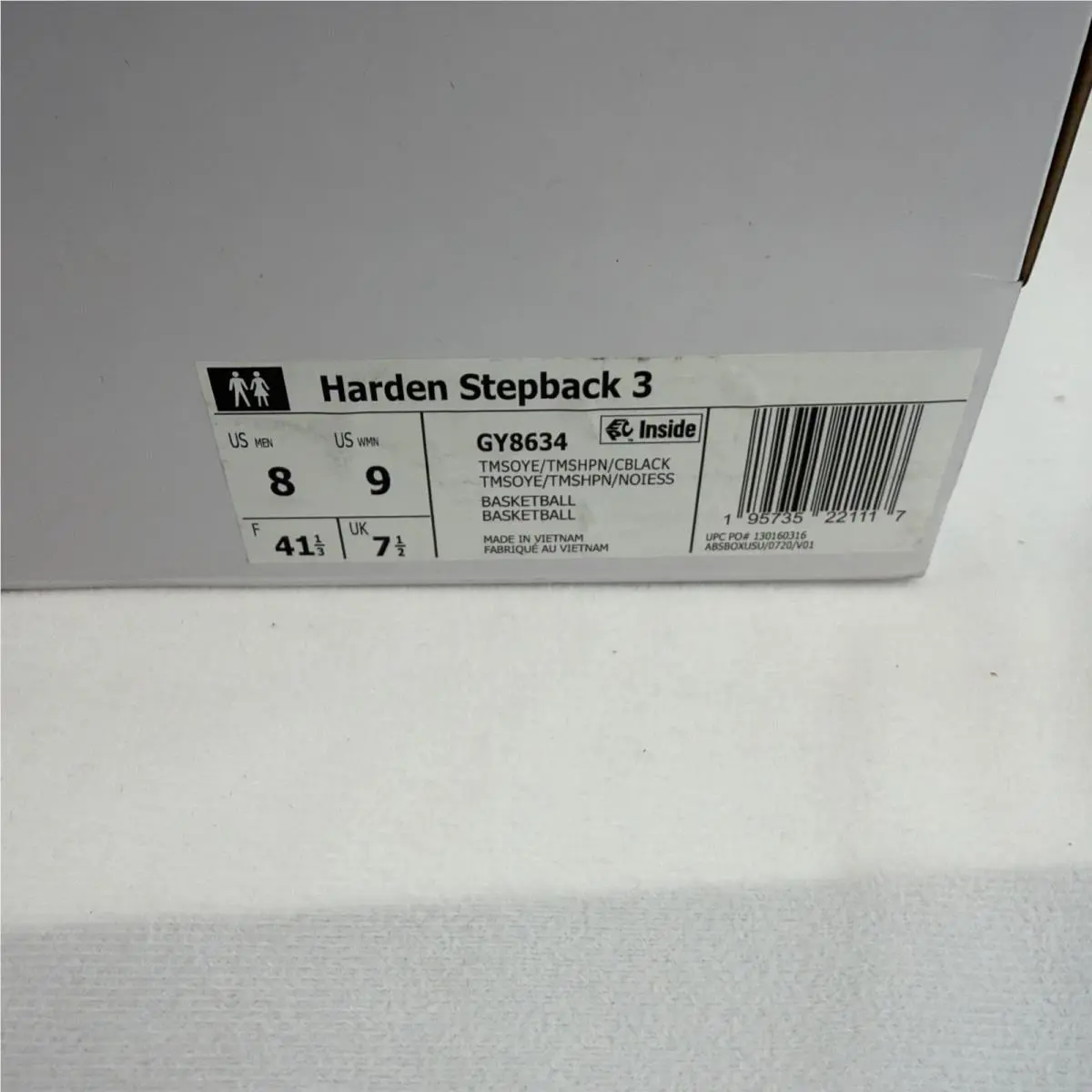 Adidas shoes - adidas Harden Stepback - Harden Stepback - GY8634 - Yellow (UPC: 0195735221018) 8