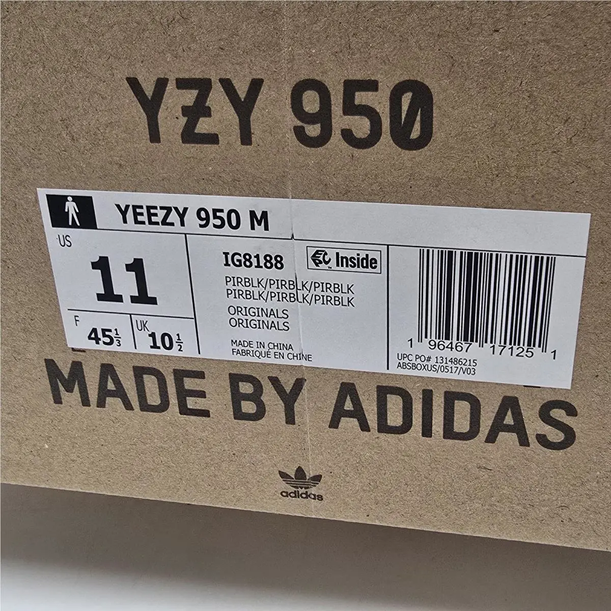 Adidas shoes - adidas Yeezy 950 M - Yeezy - IG8188 - Black 7