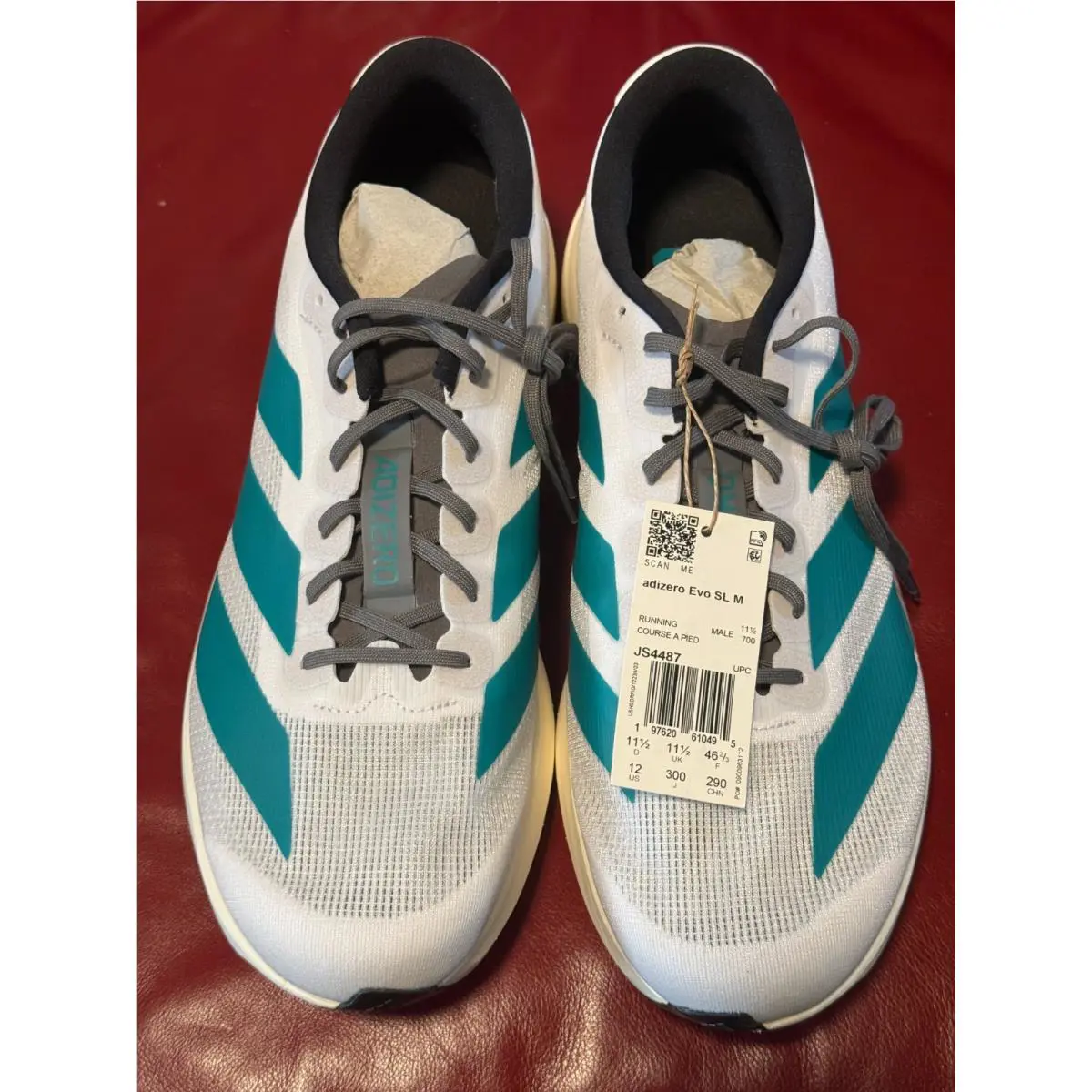 Adidas shoes - adidas Adizero - Adizero - JS4487 - Cloud White / Pure Teal / Grey Four (UPC: 197620610495) 11