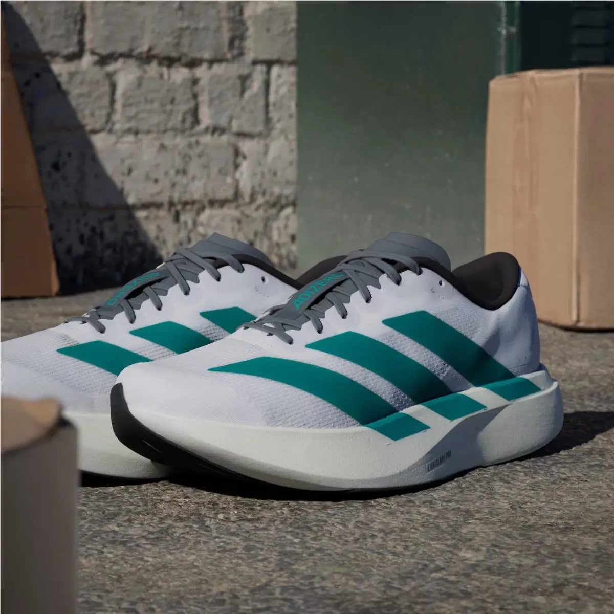 Adidas shoes - adidas Adizero - Adizero - JS4487 - Cloud White / Pure Teal / Grey Four (UPC: 197620610495) 6